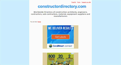 Desktop Screenshot of constructordirectory.com